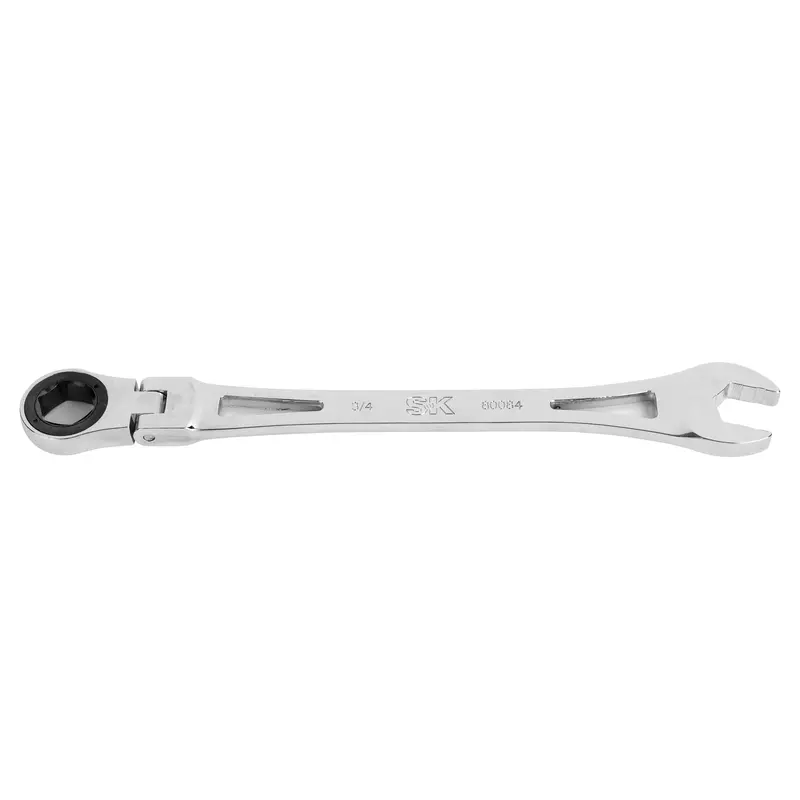 X-Frame® Flex-Head Ratcheting Combination Wrench – 3/4″ SAE, 6-Point Chrome Finish