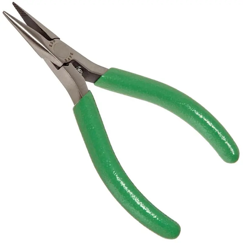 Xcelite L4V 4-Inch Sub-Miniature Serrated Needle-Nose Pliers with Cushion-Grip Handles