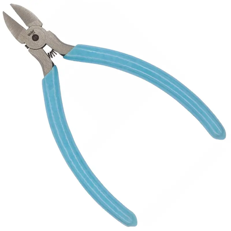 Xcelite MS549JVN ESD-Safe Flush Cutter – 4-Inch Tapered Head Diagonal Cutting Pliers