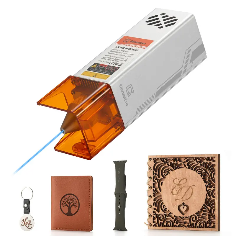 XCFL10-40 10W 435nm Blue Laser Module — Class 4 FAC-Equipped Source for PRO Series CNC Engravers