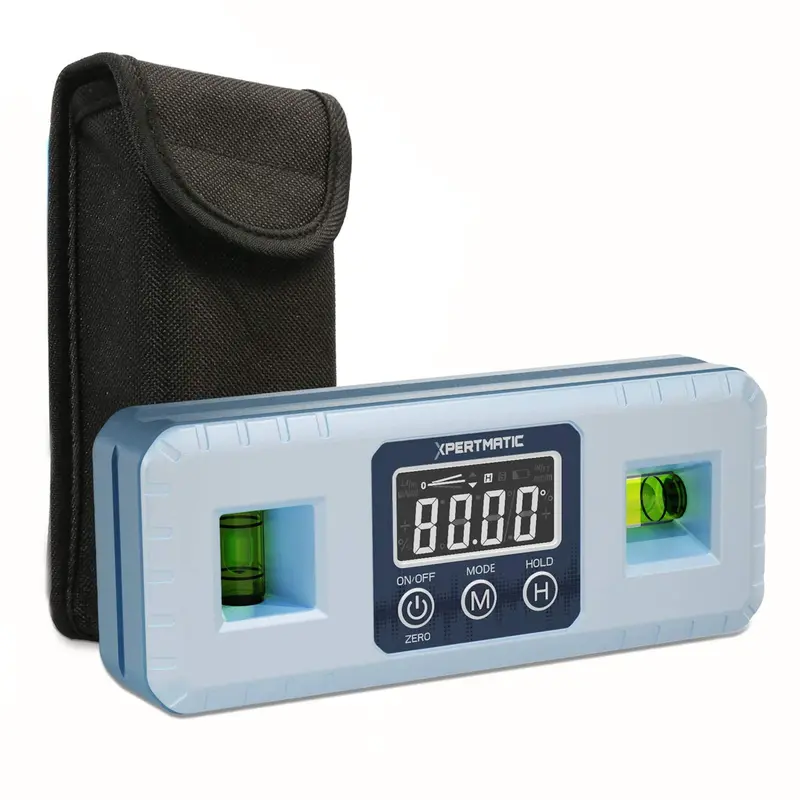 XpertMatic DL1909 Digital Magnetic Angle Gauge with VA Display & Dual-Level Vials (Legacy)