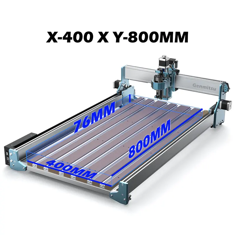 Y-Axis Extension Kit for 4040 RENO CNC – Expandable to 800mm Travel, Enables 4080/6080 Configurations