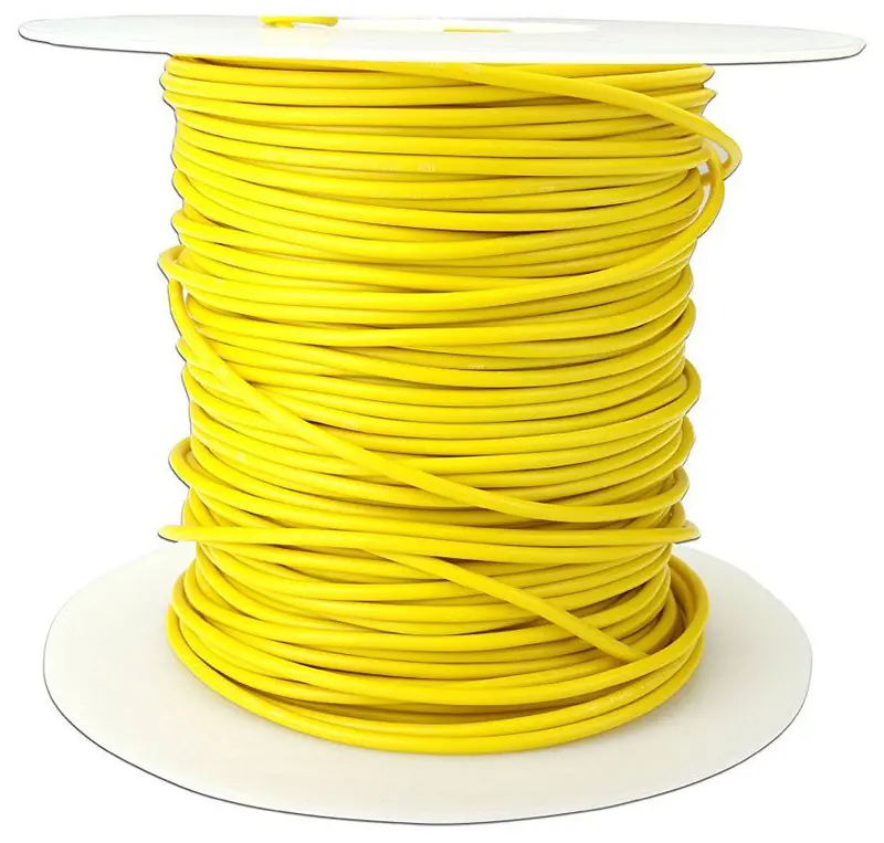 Yellow 20 AWG Stranded Test Lead Wire – 100-Foot Flexible Rubber-Insulated Roll