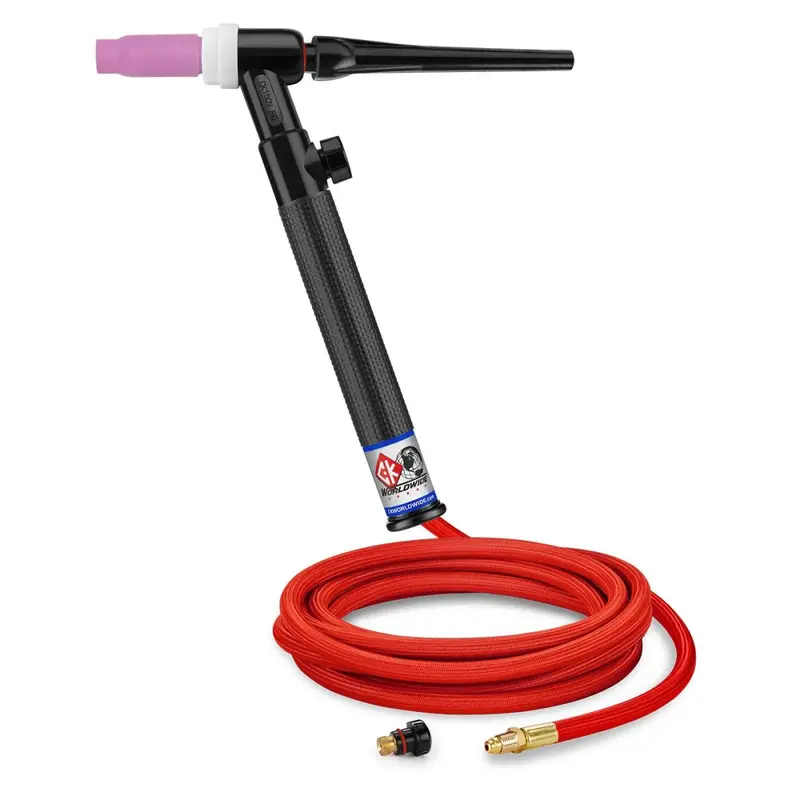 Ck Worldwide Ck1512Vhsf Rg Tig Torch – 150 Amp Rigid Head, Gas-Cooled, 12.5 Ft Superflex Cables 1