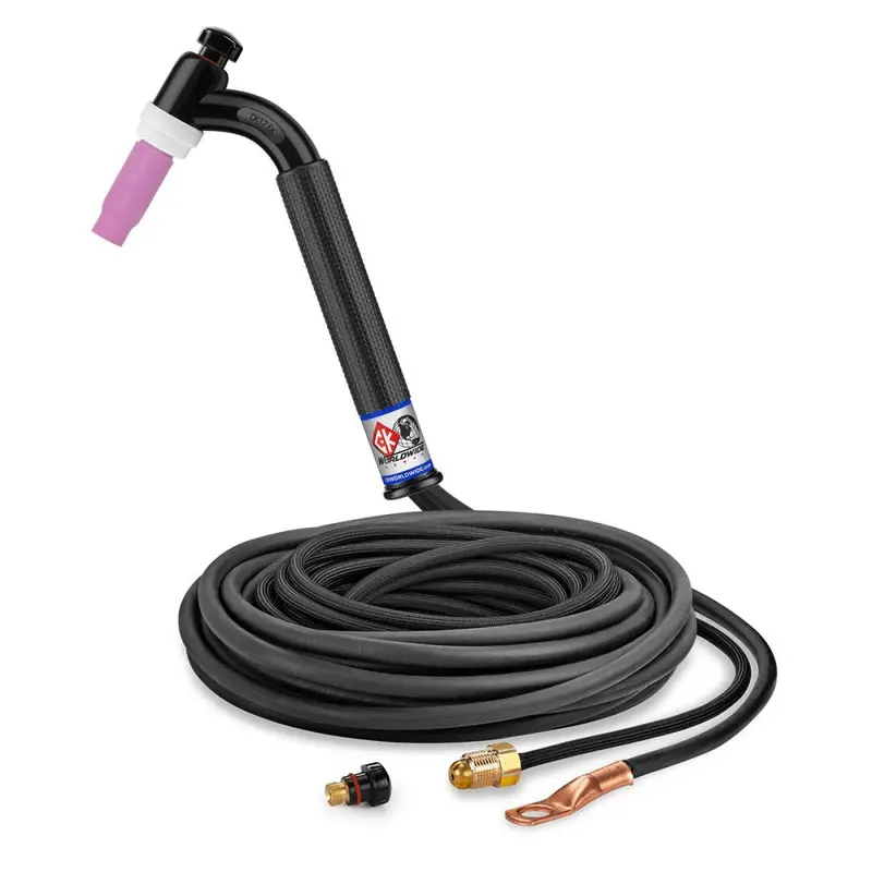 Ck Worldwide Ck17-25-2Sf Flex Head Tig Torch – 150 Amp, Gas-Cooled, 25' Superflex Cables 1