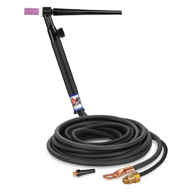 Ck Worldwide Ck9V-12-2Sf Rg 125A Rigid-Head Gas-Cooled Tig Torch With Valve & 12.5' Superflex Cables 1