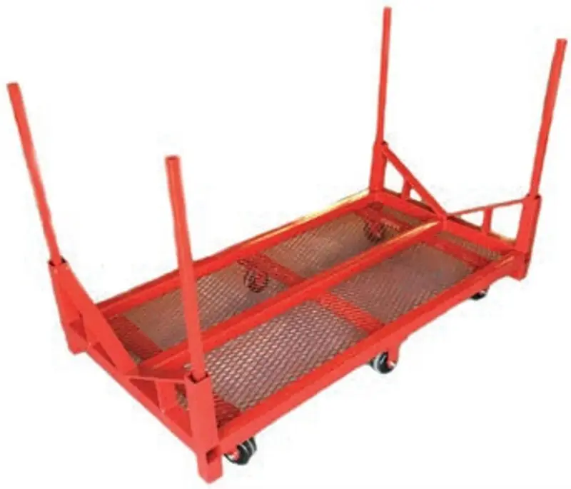 Mathey Dearman B&B Pipe Stacker Cart – 24-Foot Capacity, 6-Wheel Design With Floor 1